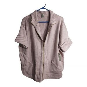 Elegant Women's Cardigan - Soft Mauve